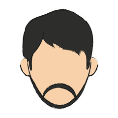 Man icon. Male avatar person people and human theme. Isolated design. Vector illustration