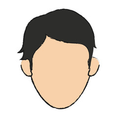 Man icon. Male avatar person people and human theme. Isolated design. Vector illustration