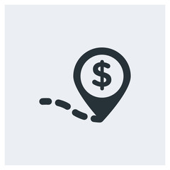 Bank location icon