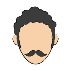 Man icon. Male avatar person people and human theme. Isolated design. Vector illustration