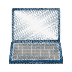 Laptop icon. Device gadget technology and electronic theme. Isolated design. Vector illustration