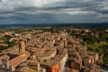 Fototapeta na wymiar overview of Siena