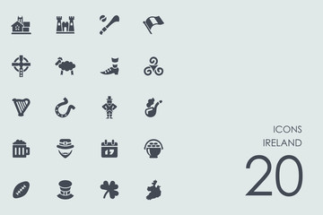 Set of Ireland icons