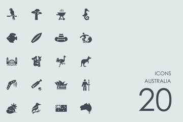 Set of Australia icons