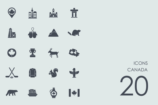 Set of Canada icons
