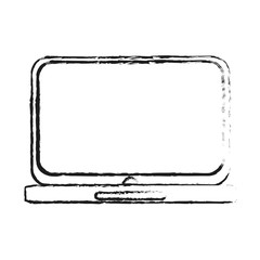 Laptop icon. Device gadget technology and electronic theme. Isolated design. Vector illustration