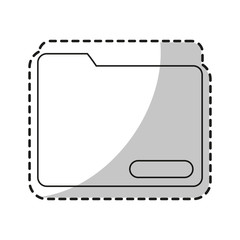 File icon. Folder document data archive and storage theme. Isolated design. Vector illustration