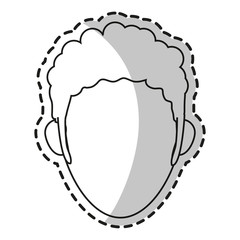 Man icon. Male avatar person people and human theme. Isolated design. Vector illustration