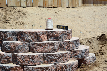 Wall String Level/retaining wall Landscaping bricks with level and string
