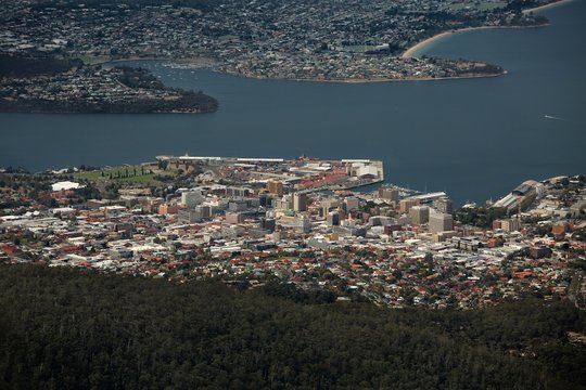 Hobart from above