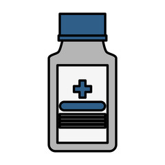 Medicine jar icon. Medical health care hospital and emergency theme. Isolated design. Vector illustration