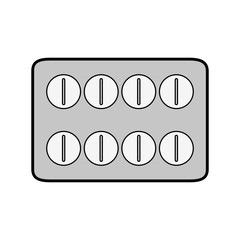 Medicine icon. Medical health care hospital and emergency theme. Isolated design. Vector illustration