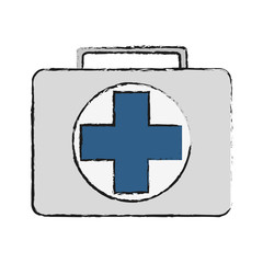 Obraz premium Medical kit icon. Medical health care hospital and emergency theme. Isolated design. Vector illustration