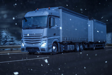 LKW winter Schnee