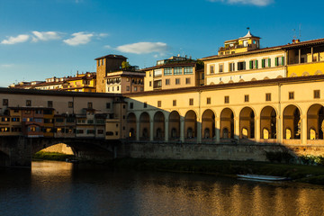 sunset view of Ponte Vecchio