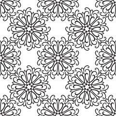 Snowflakes seamless pattern