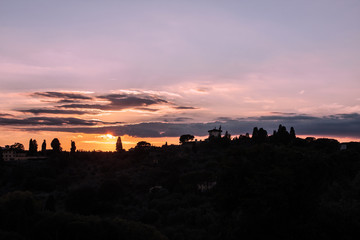 Obraz premium sunset view of florence