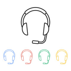 Headphone - vector icon.