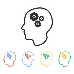 Brain - vector icon.