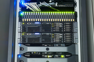 Network servers in data room Domestic Room