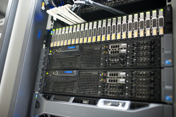 Network servers in data room Domestic Room