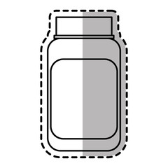 Medicine jar icon. Medical health care hospital and emergency theme. Isolated design. Vector illustration