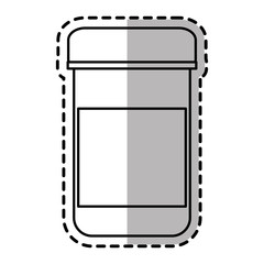 Medicine jar icon. Medical health care hospital and emergency theme. Isolated design. Vector illustration