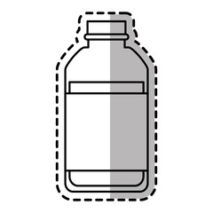 Medicine jar icon. Medical health care hospital and emergency theme. Isolated design. Vector illustration