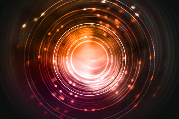 Circular shape technology scene