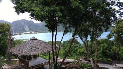 Thailand - Seview from jungle on Phi Phi island