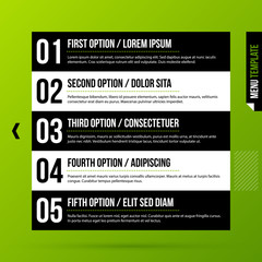 Sequence template on fresh green background. Useful for tutorials and instructions.