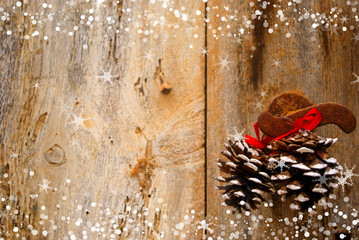christmas rustic wood background