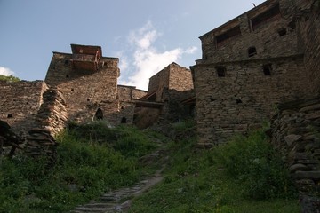 Shatili town castle