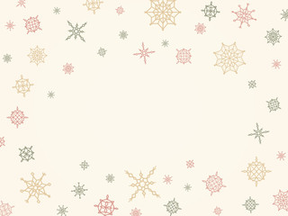 Christmas and winter background with snowflakes