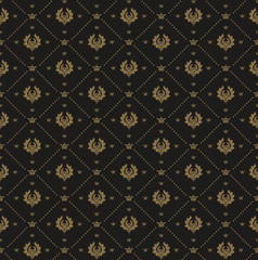 Damask Pattern Wallpaper