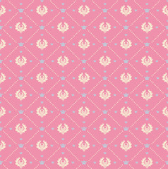 pink damask background