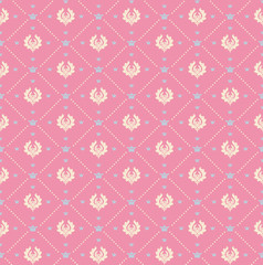 pink damask background