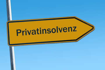 Schild 65 - Privatinsolvenz