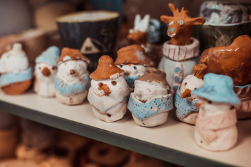 Kids crafts from clay