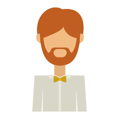 Man icon. Male avatar person people and human theme. Isolated design. Vector illustration