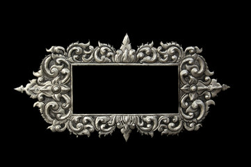 Photo frame ,Decorative Art of Lanna Thai silver carving art