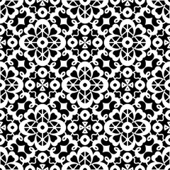 Black and white lace texture, seamless pattern
