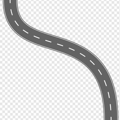 Naklejka premium Asphalt road vector