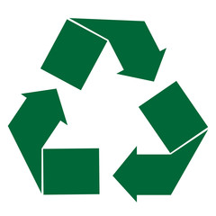 Green recycle sign