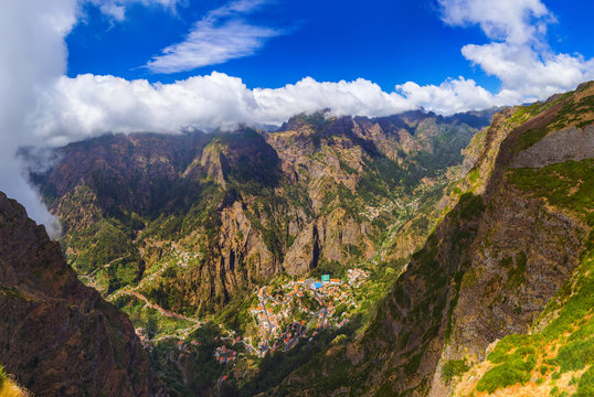 Mountain village in Madeira Portugal