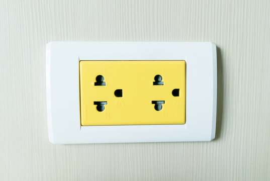 Yellow Electricity Plug