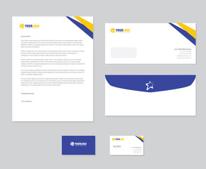 Corporate stationery template design 