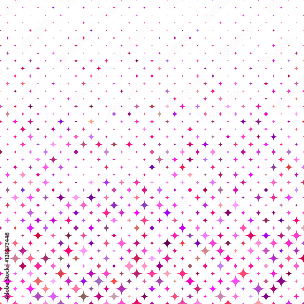Poster multicolored abstract curved star pattern design