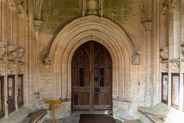 SS Peter and Paul parish church Entrance Door Northleach England