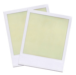Blank Polaroid film layout.